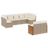 VidaXL Garden Lounge Set with Cushions 9 Pcs, Patio Sofas, Furniture Set, Outdoor Terrace Furniture, Beige 3260371