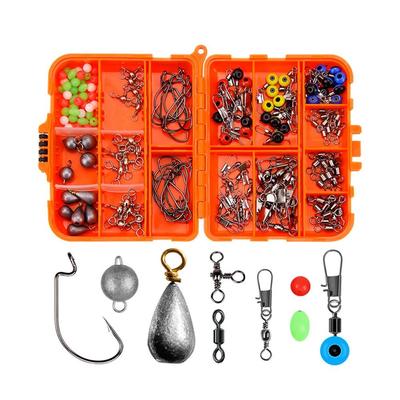 Köderaufbewahrungsbox Angelwerkzeug Set Box Wirbel Clips Angelhaken Set Box Karpfenfischen