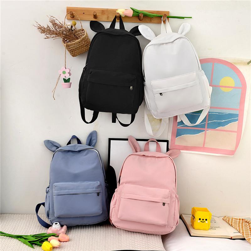 New rabbit ear backpack ins wind student cute schoolbag