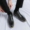 High end Brand Men's Shoes Formal Lace Sharp Smooth Casual Fashion Classic Elegant Business Leather Shoes
