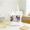 Love And Deepspace Anime Canvas Tote Bag Five Cats Design Daily Handbag Gift 30x35 35x40cm