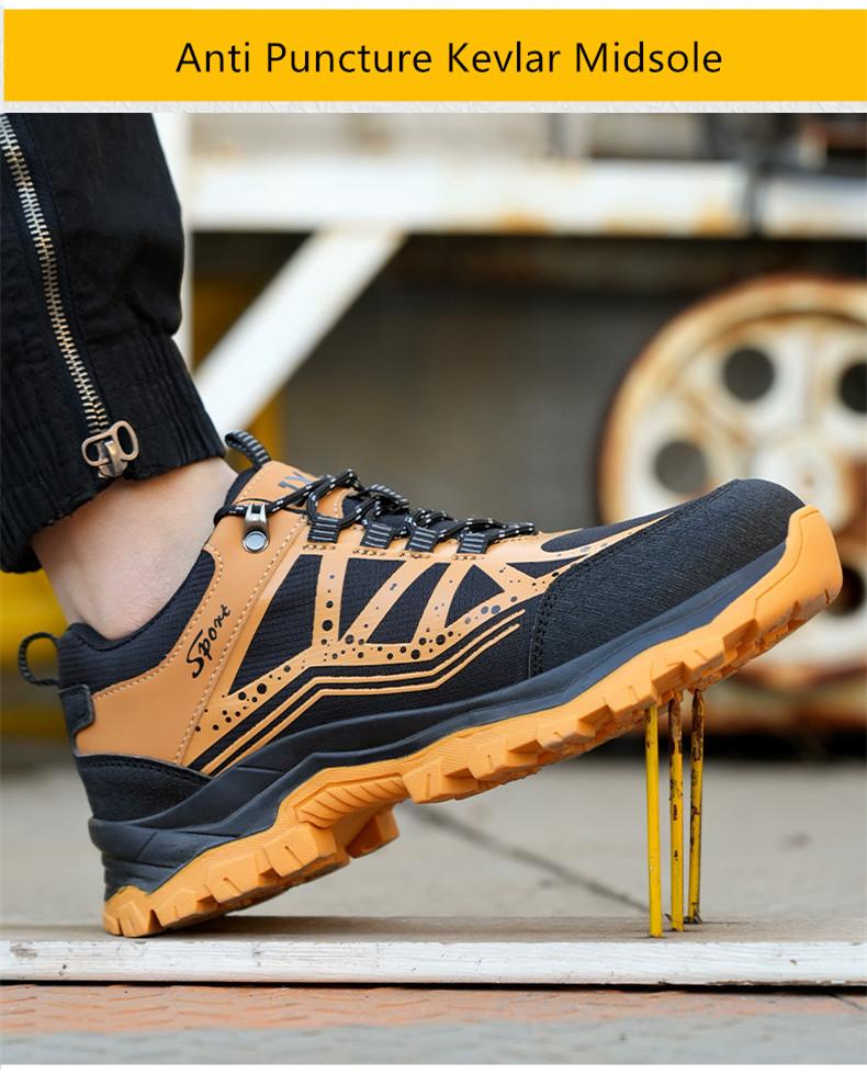Protective Work Shoes with A Steel Toe Indestructible Safety Shoes Man for Work Anti Slip Work Shoes Woman Light Work Sneakers