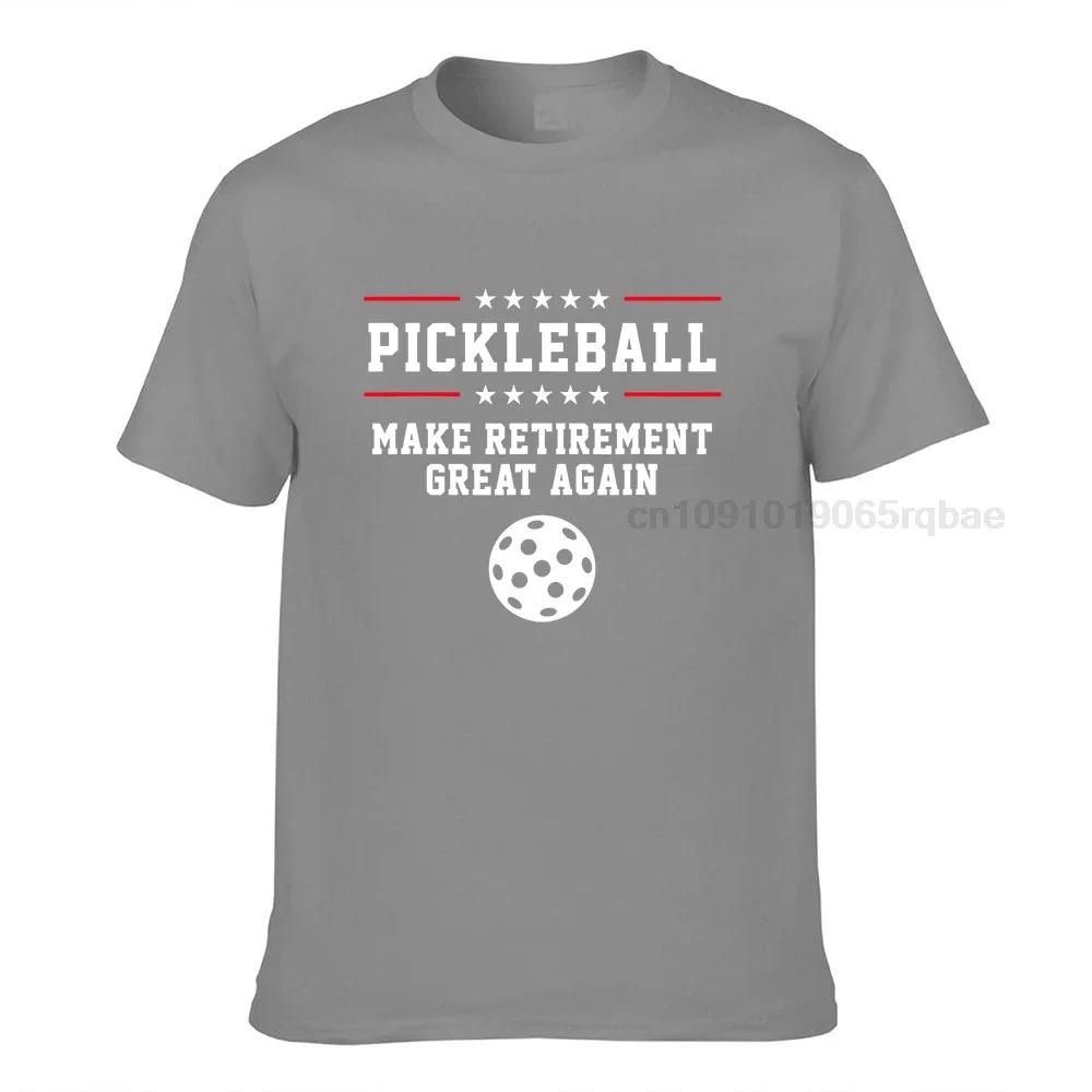 Funny Pickleball Retireunisext Tshirt For Dad Grandpa Or Unisex Tees On Sale Printing Cotton Unisex T Shirt Printing