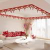 Wedding Room Decoration Set: Double Happiness Ceiling and Groom's Arrangement