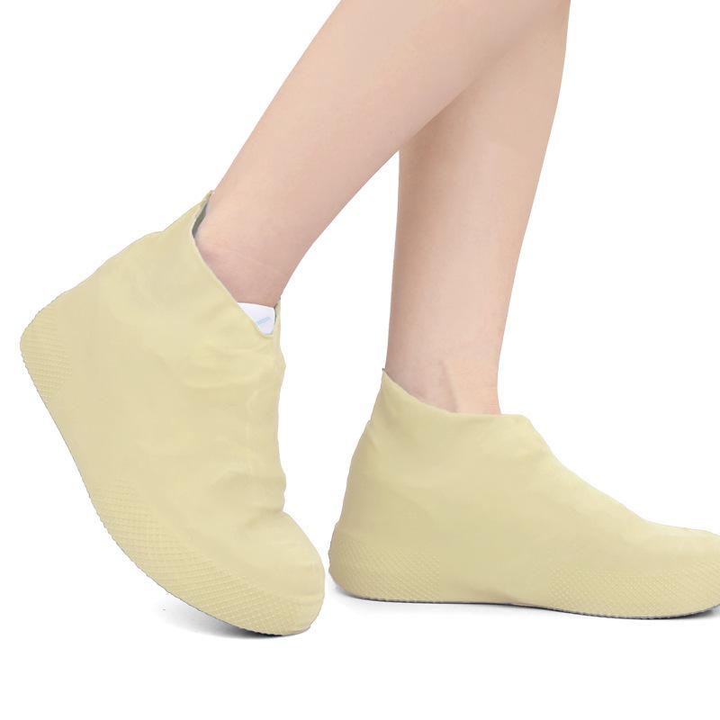 Latex Rain Shoe Covers, Durable & Portable for Men & Women, Ideal for Outdoor Travel, Mud & Water Protection.