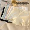 Ladies Spring and Autumn New Ice Silk Extended 10A Cotton Crotch Breathable Mid Waist Flat Angle Briefs