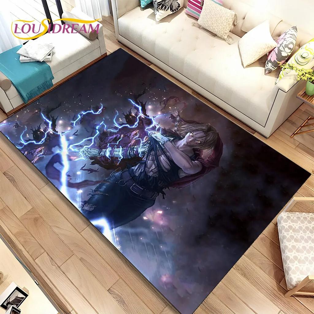 Anime Fullmetal Alchemist Kreslený Oblastní Koberec, Koberec pro Obývací Pokoj Ložnici Pohovku Rohožka Dekorace, Dětská Protiskluzová Podložka na Podlahu