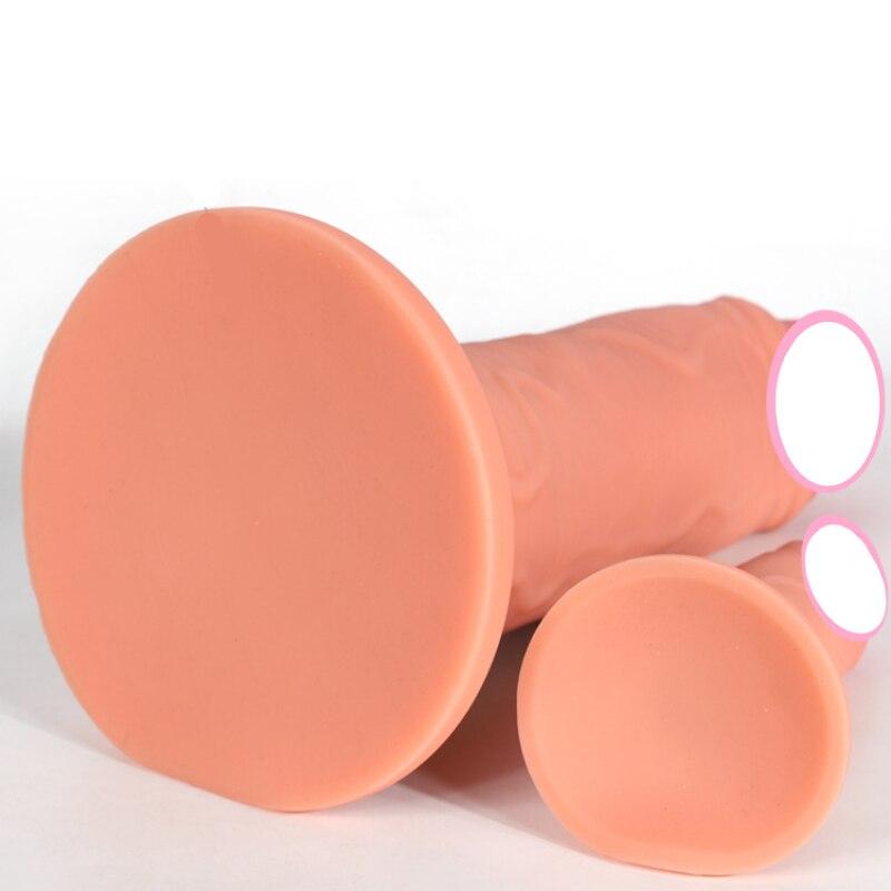 Large Liquid Silicone Dildo Women's Masturbator Fisting Pegging BDSM Adult Sex Toys Realistic Dick Big Penis Anal Plug