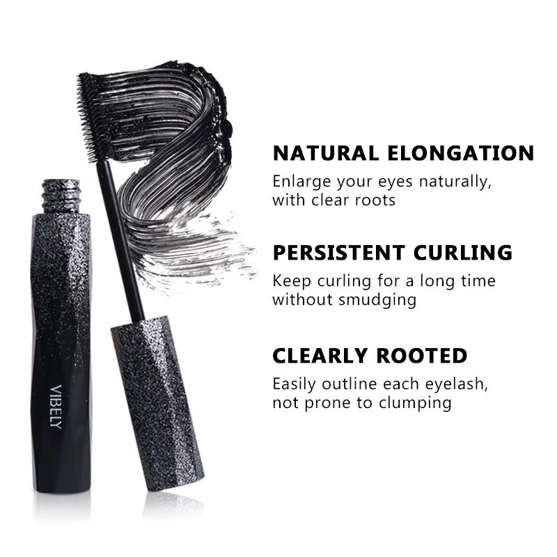 Shiny and Slender Eye Black Waterproof and Sweat Proof Long Lasting Curly Thick Not Easy To Get Dizzy Not Easy To Take Off Makeup