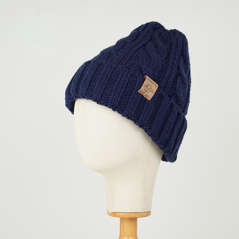 Мужская зимняя толстая бархатная шерстяная шапка — фото 8