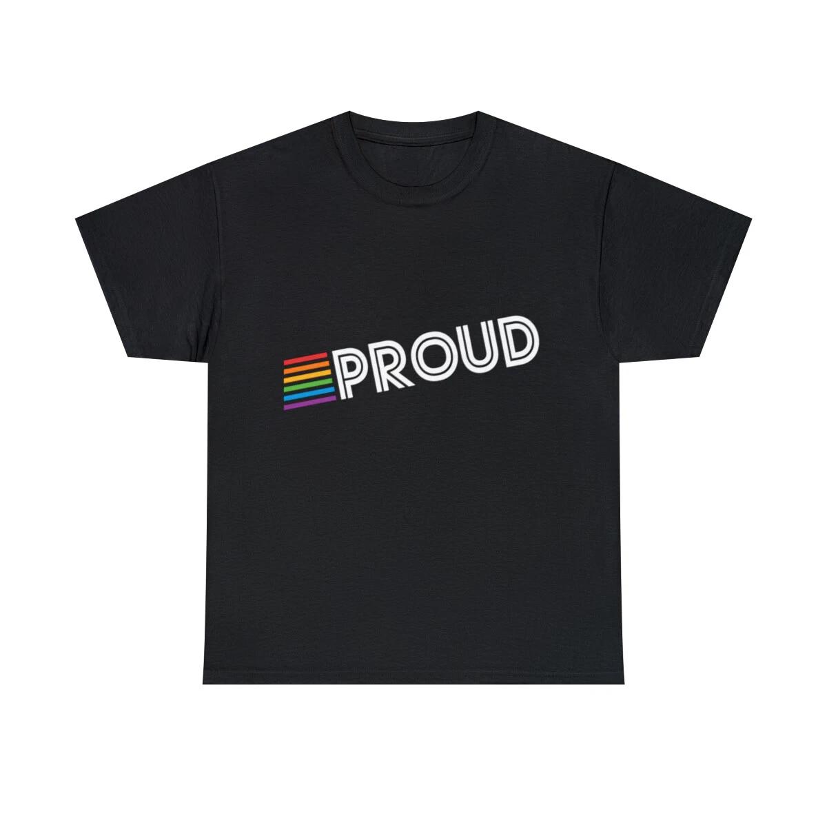 

Rainbow Proud LGBTQ Gay Pride Graphic Tee Shirt, S-5XL XL