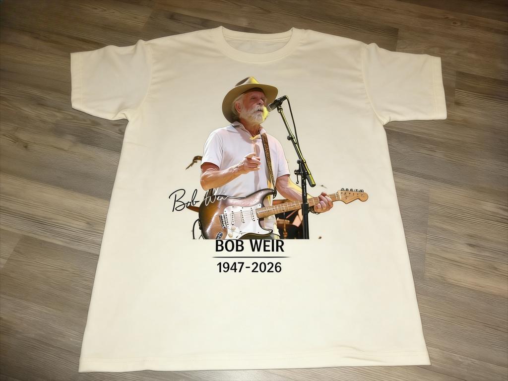 SpringSummer 2026 New Rip Bobby Bob Weir Unisex Tshirt Classic Aesthetic Sleeve Tshirts Cotton Casual T Shirt Streetwear