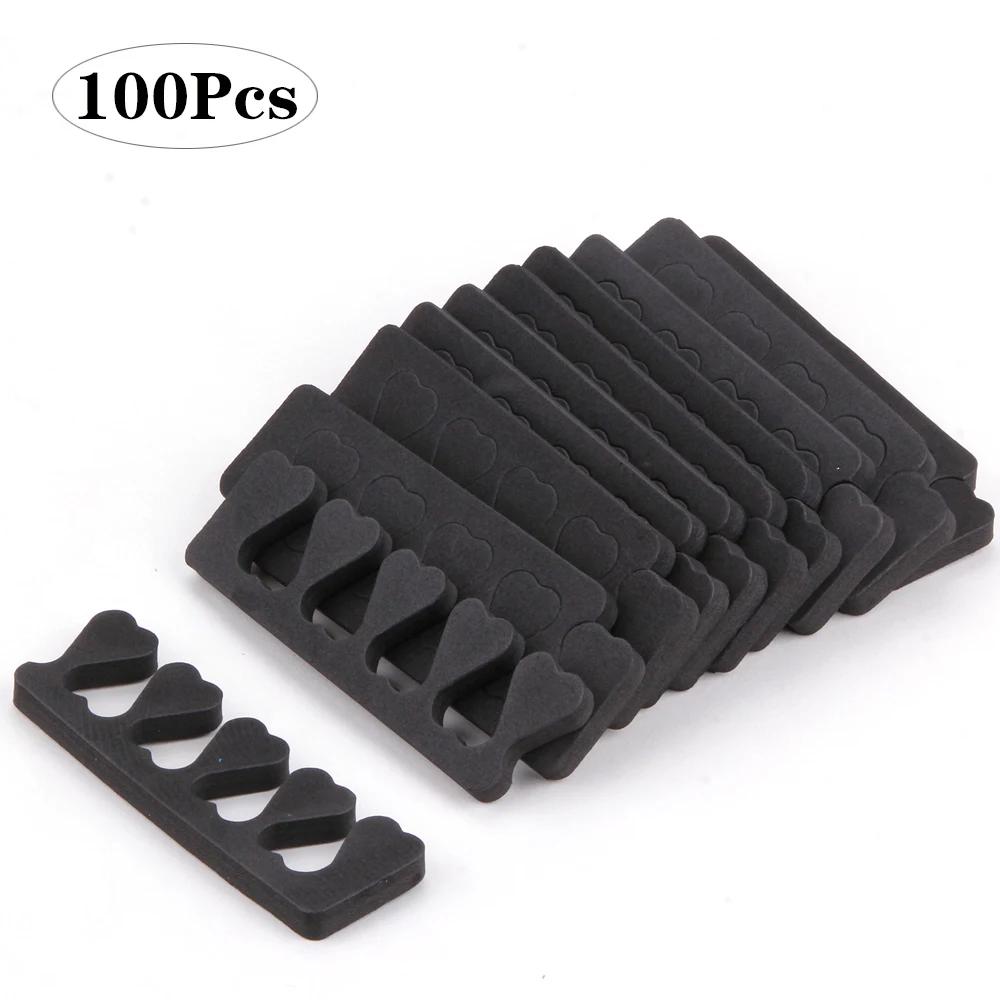 50/100Pcs Nail Art Toes Spreaders Soft Gel UV Polish Foot Fingers Separators Sponge Toe Divider Manicure Paint Pedicure Supplies