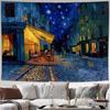 1pc, 2D flat, Van Gogh Starry Night background decoration, suitable for living room, bedroom, office, wsj