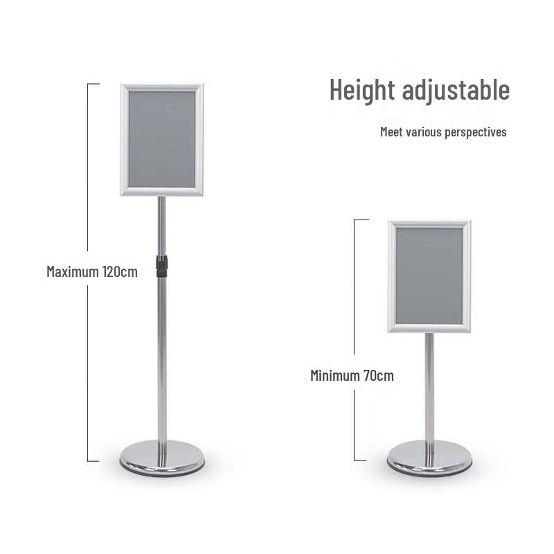 Adjustable Metal Standing Sign Display