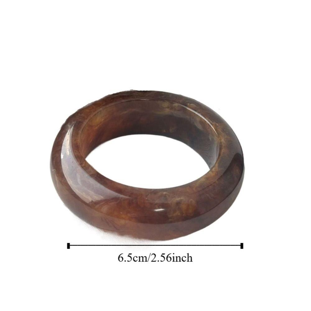 Bohemian Round Wide Bracelet Europe American Style Smudged Hand Ring  Gift