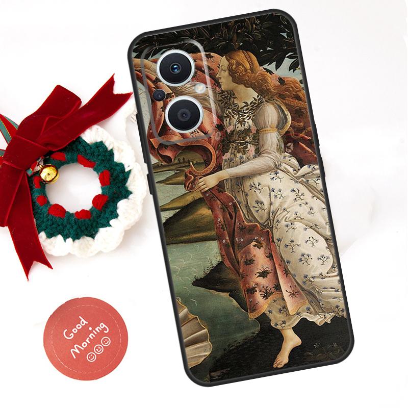 Art Paintings The Birth Of Venus Funda For OPPO Reno 10 11 12 13 14 Pro 11F 12F 13F 14F 7 8 Lite OPPO Find X8 X6 X9 Pro Case