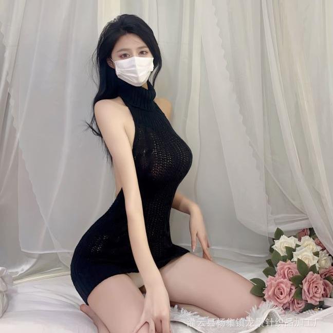 Sexy Backless Work Sweater with Tempting Hollow Design