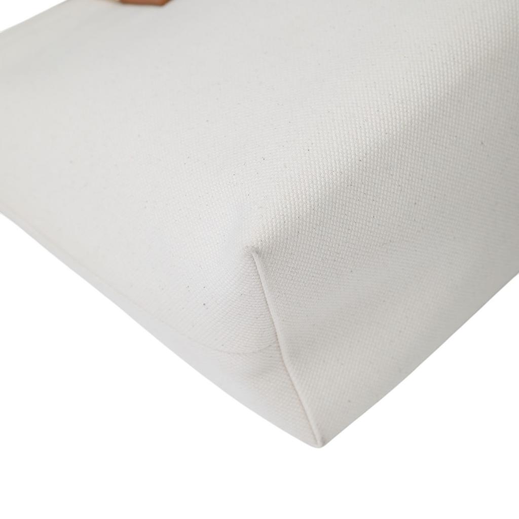 Celine Horizontalkava Tote Bag Canvas White Women 190062BNZ Used