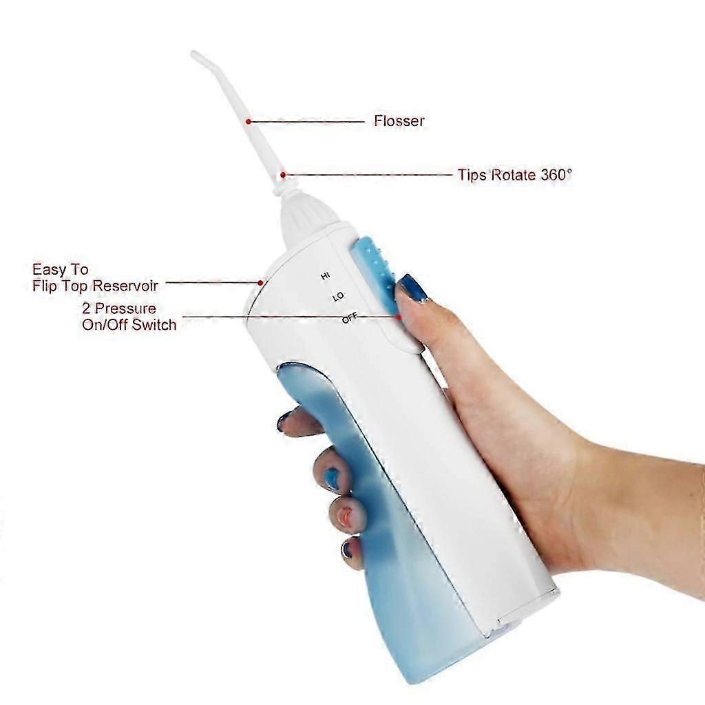 Waterpik Elektrischer Dental-Flosser zur Zahnreinigung Dental-Spa-Reinigungsgerät Entfernt Zahnflecken Munddusche Tragbarer Wasser-Flosser