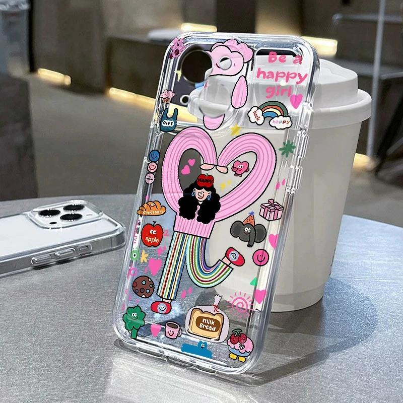 

Милий чохол для телефону з малюнками пари для iPhone 15/14/13/12 - Щасливий хлопчик та дівчинка, парний чохол XIAOMI 17 Ultra різнокольоровий