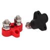 M8 Dual Heavy Duty Terminal Studs 48V Black Red with Copper Terminal Heat Shrinkable Tube Universal