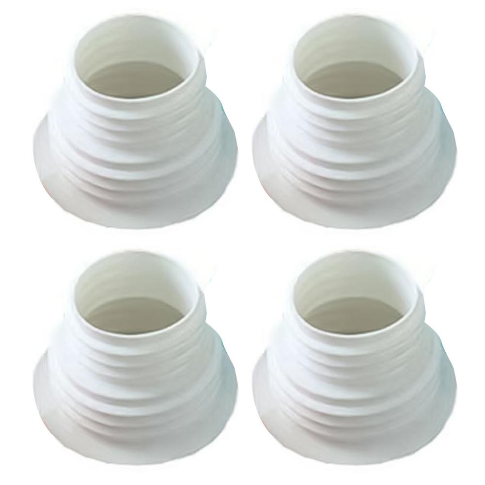 4pcs Drain Pipe Hose Silicone Plug Wash Machine Pipe Connector Tools Bathroom Drain Pipe Sealing Plug Sewer Pipe Accessories