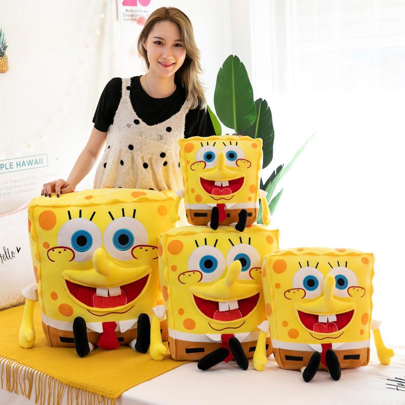 Squarepants Spongebob Cartoon Character Plush Stuffed Toy Gift Decoration Yellow