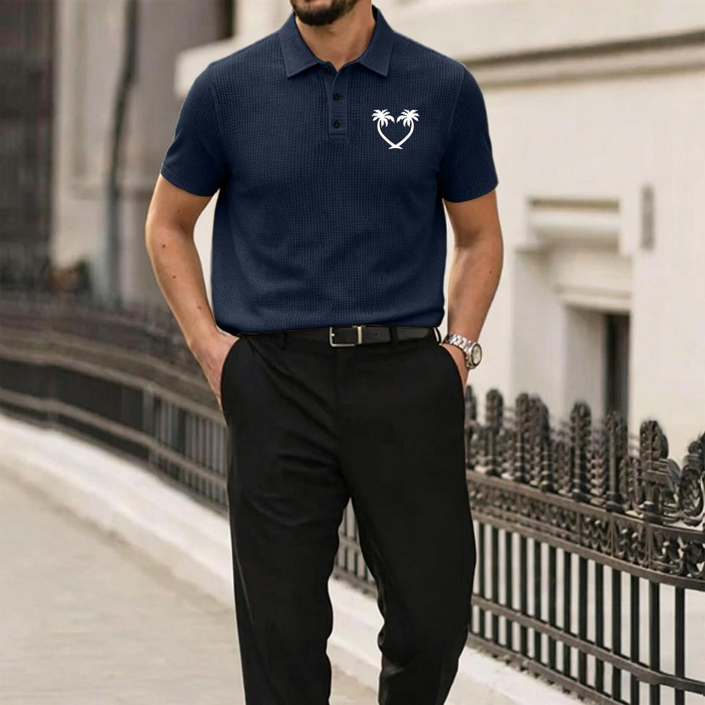 Men's Summer High-End Breathable Mesh Ice Silk Short Sleeve Polo Shirt Lightweight Soft Fabric Casual Fit Stylish Design