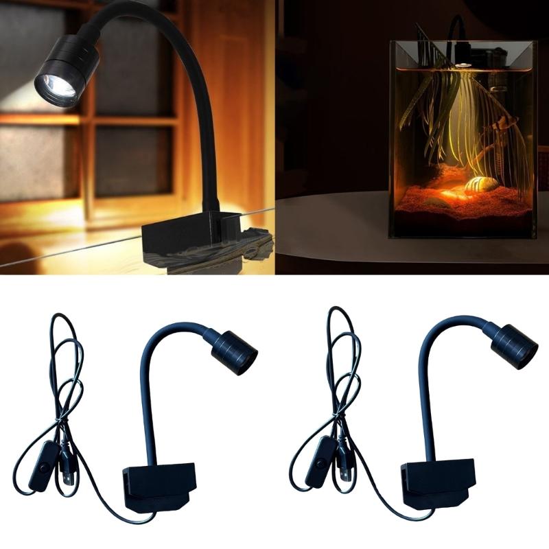 Regulable Brightness Light Lighting Aquariums LED Light Fishes Tanks Clip Light for Saltwater Fish Tanks