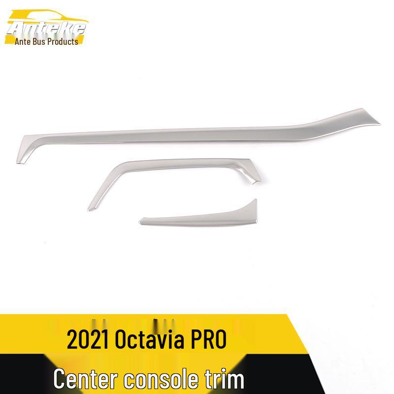 Stainless Steel Dashboard Trim for Octavia PRO - Center Console Decorative Patch