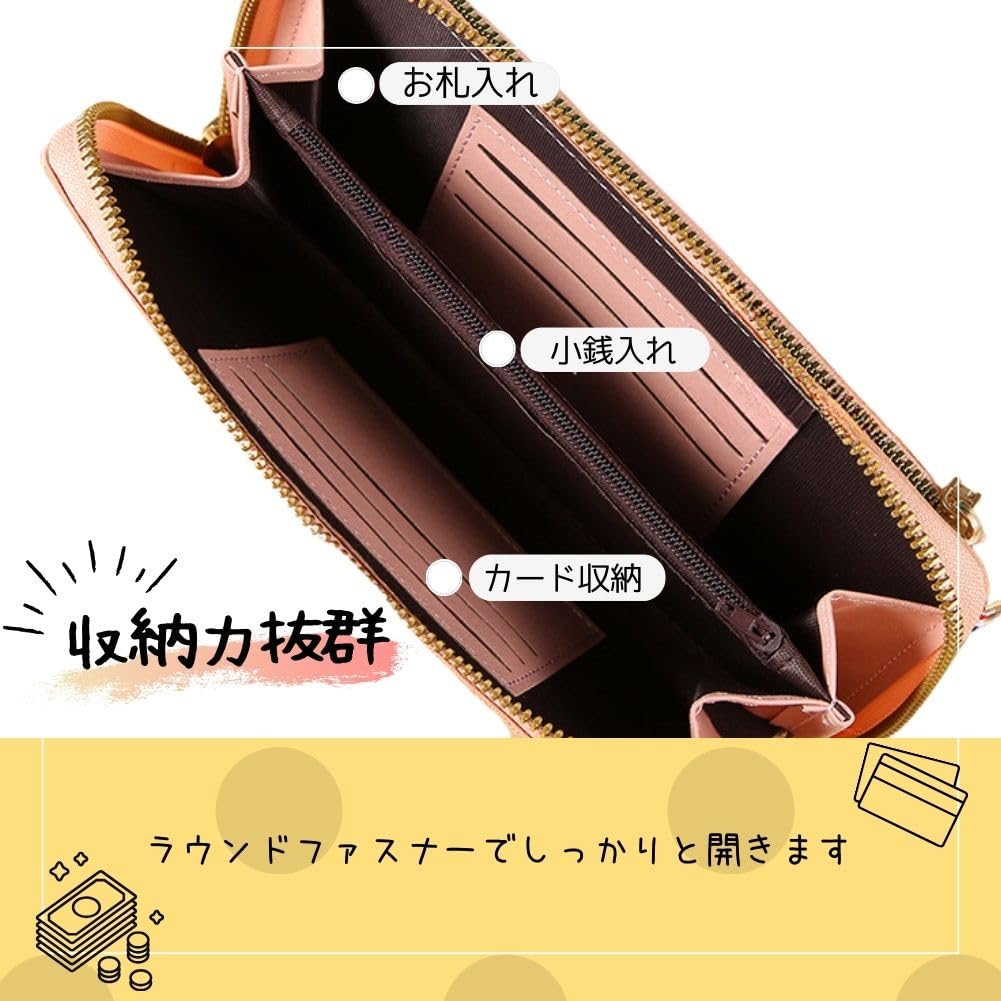 ALVEIN Smartphone Shoulder Long with Charging Touchscreen for Charging and Smartphone Operation Pouch, Bag, Wallet, Transparent, Port, Compatible,