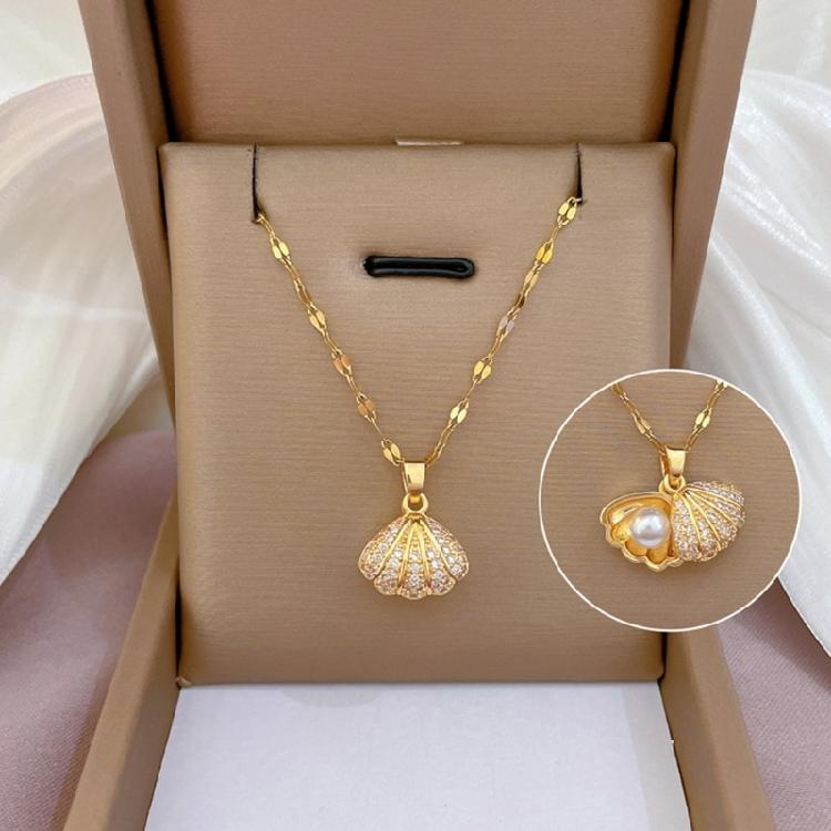 Versatile Use Unique Freshwater Shell Pearls Pendant Necklace Female Jewelry Accessory Special Gifts for Lovers Outfits