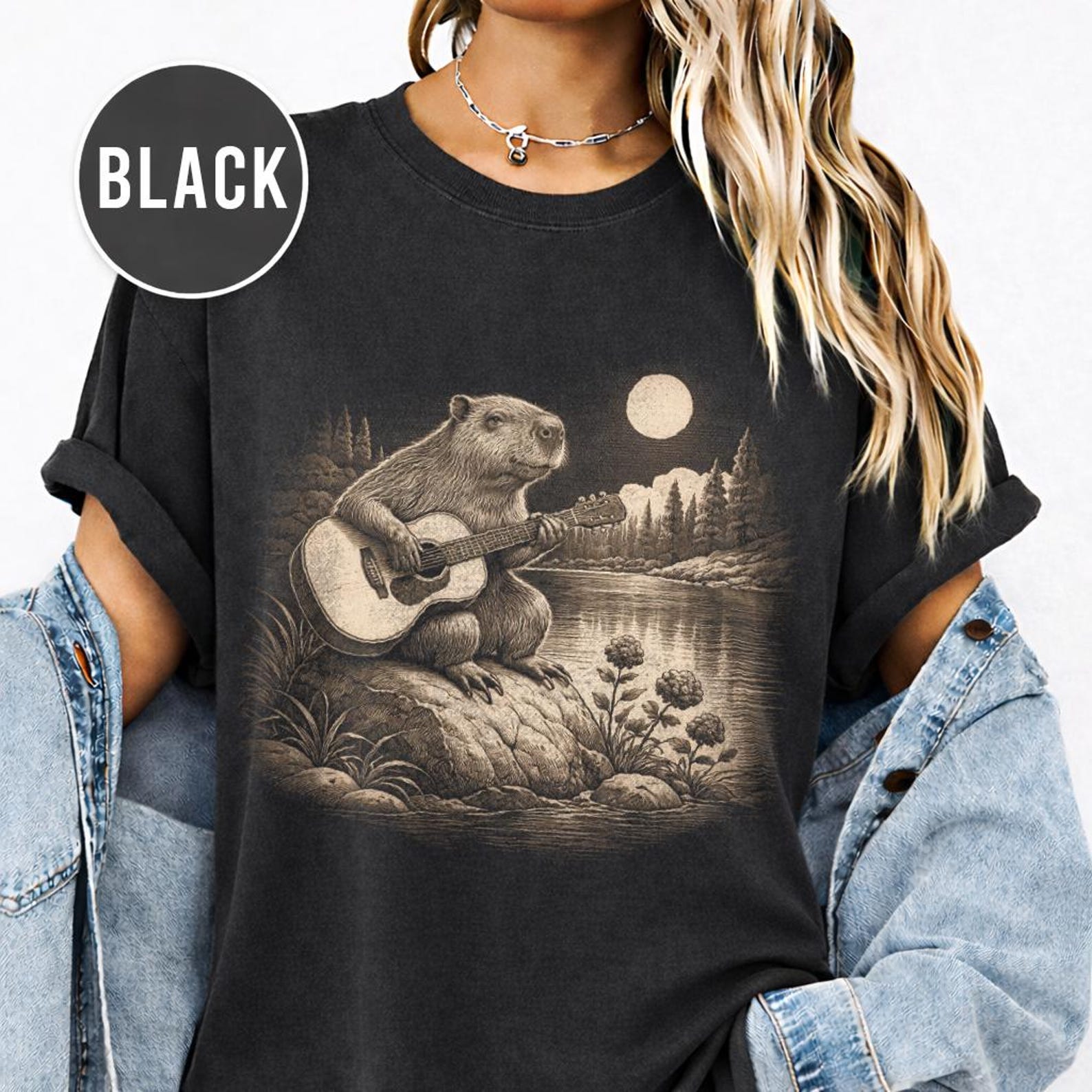 Capybara T-Shirt Cute Capybara Shirt Animal Lover Gift Funny Capybara Tee Rodent Lover Graphic Tee Unisex Capybara Shirt 3XL
