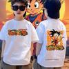 Dragon Ball Goku Print TShirt for Kids Men Women Anime Cartoon Casual Short Sleeve Tee Summer Cotton Tops Streetwear Gift