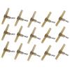 15pcs Fishing Crimp Swivel T Shaped RRing Reusable Portable Green Crossline Tackle Connector