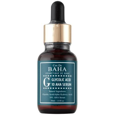 COS DE BAHA - G Ácido Glicólico 10% Soro AHA, 30ml soro esfoliante com ácido AHA