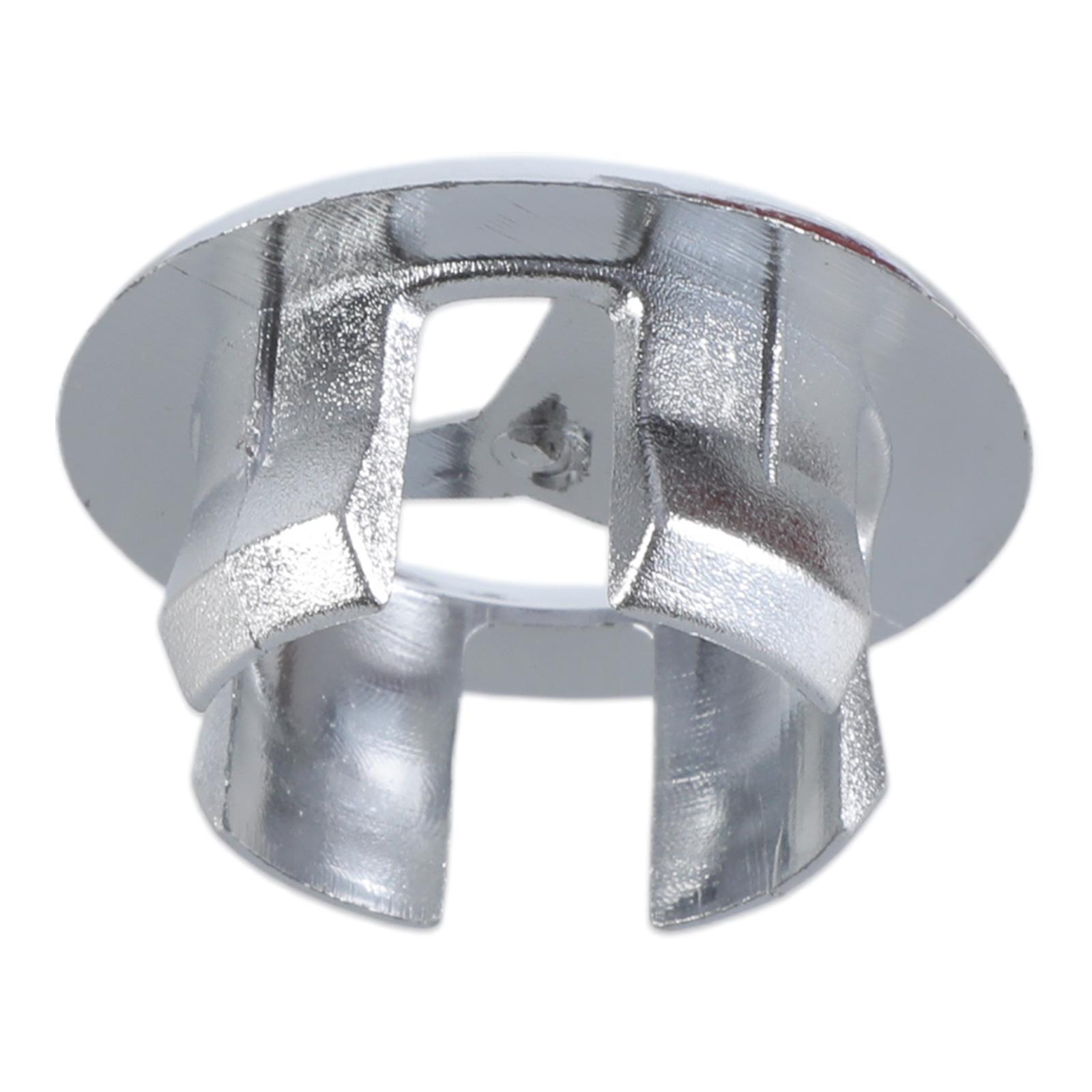 

4 шт. в упаковке для ванной комнаты, накладки на сливы для раковины, отделка из нержавеющей стали, хром для универсальной керамики, крышки для отверстий для раковин 2