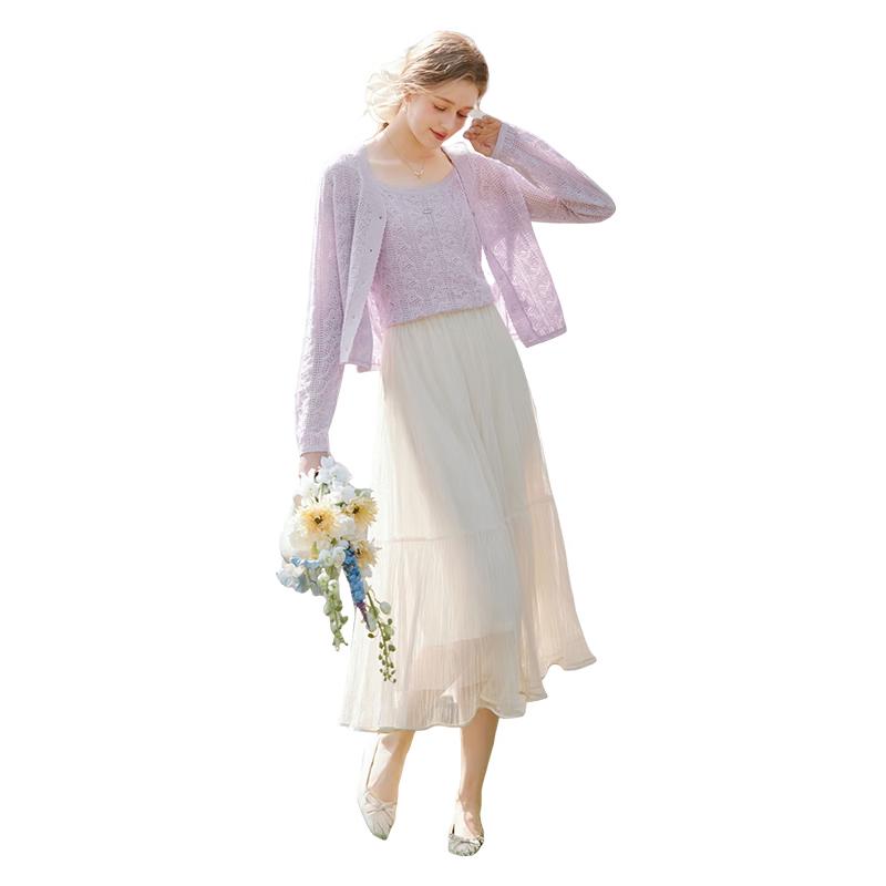 Women s Textured Knit Two-Piece Set M
