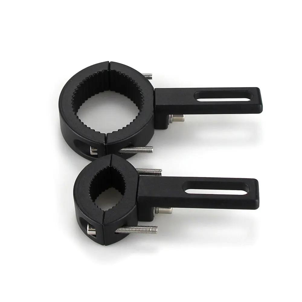 1Pair Universal Motorcycle Headlight Spotlight Mount Bracket Light Lamps Holder Adjustable Fork Clamp Lamp Holder Clamp Bracket