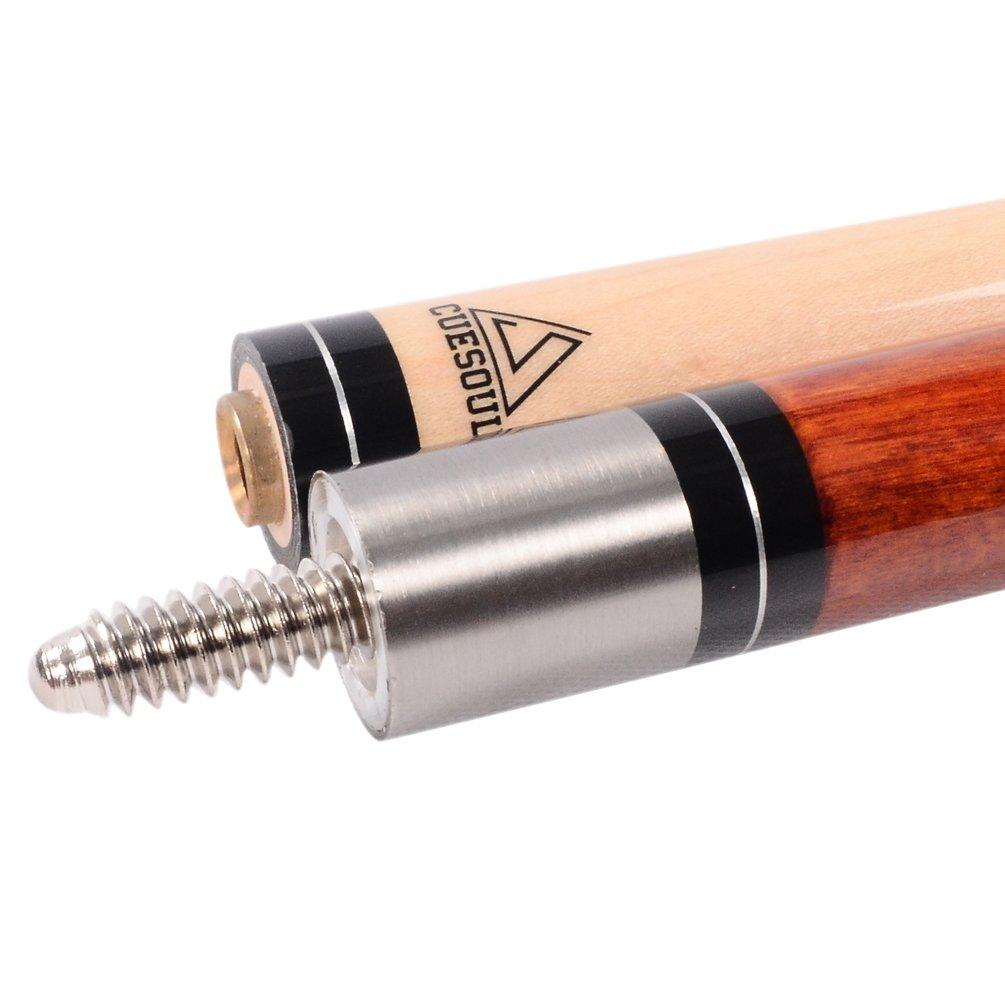 CUESOUL 58-inch 19oz 1/2 Jointed Maple Pool Cue Stick CSBK003
