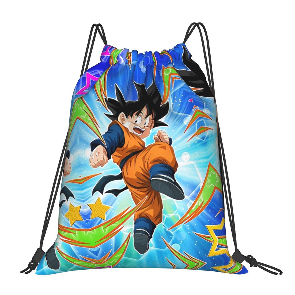 Custom DBZ Dragons Goku Ball Drawstring Bags for Shopping Yoga Backpacks Men Women Warrior Sports Gym Sackpack