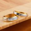ForeverLove Love-Schriftzug, Edelstahlring, 4/6 mm, Gold und Silber, erotischer Paarschmuck