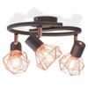 Ceiling light with 3 x 12 W LED filament bulbs