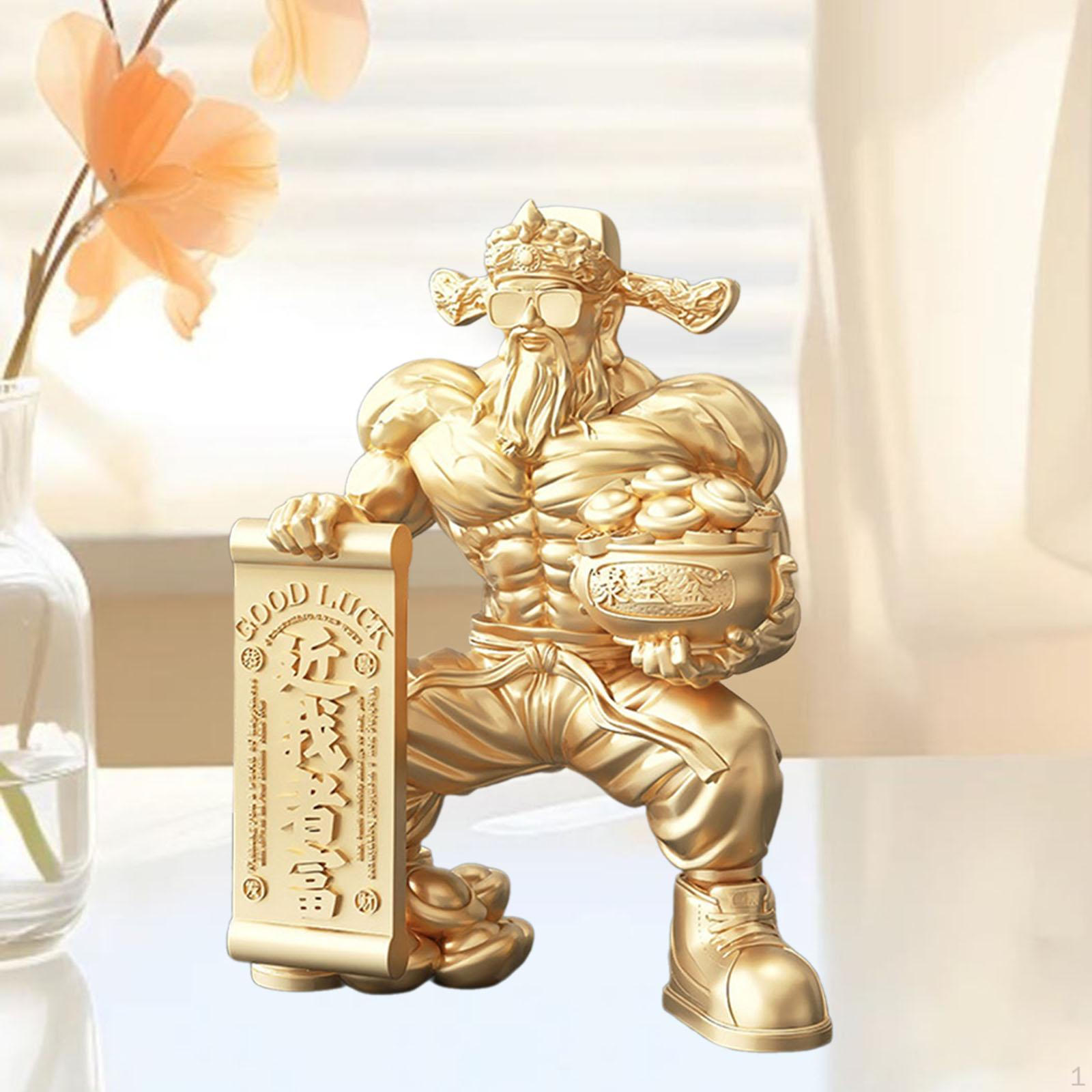 

Фигурка бога богатства, скульптура удачи, фэн-шуй, креативная настольная статуя, хорошая статуя для