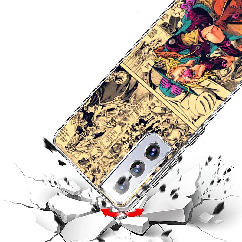 JoJo Bizarre Adventure Anime Cover Phone Case For Samsung Galaxy S26 S25 Edge S24 Ultra S23 S22 Plus S21 S20 FE Soft Fundas Shel