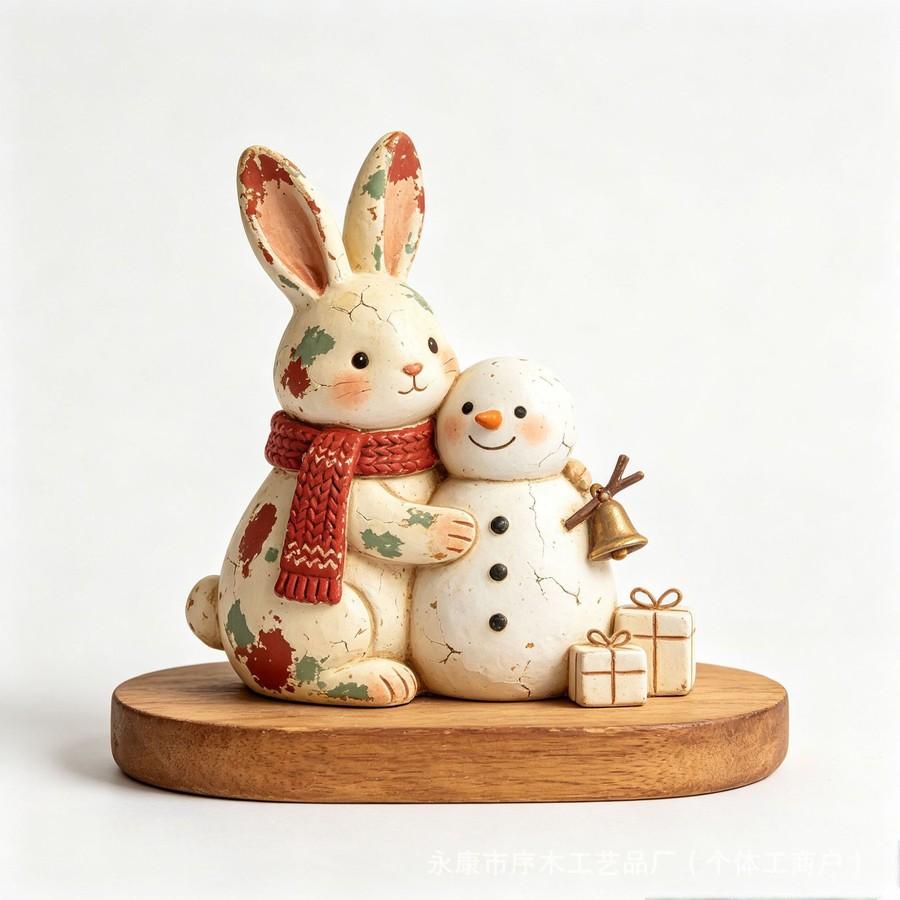 The Little Prince Fox Wooden Flat Decorative Item Fairytale Home Decor Christmas Craft Desktop Ornament
