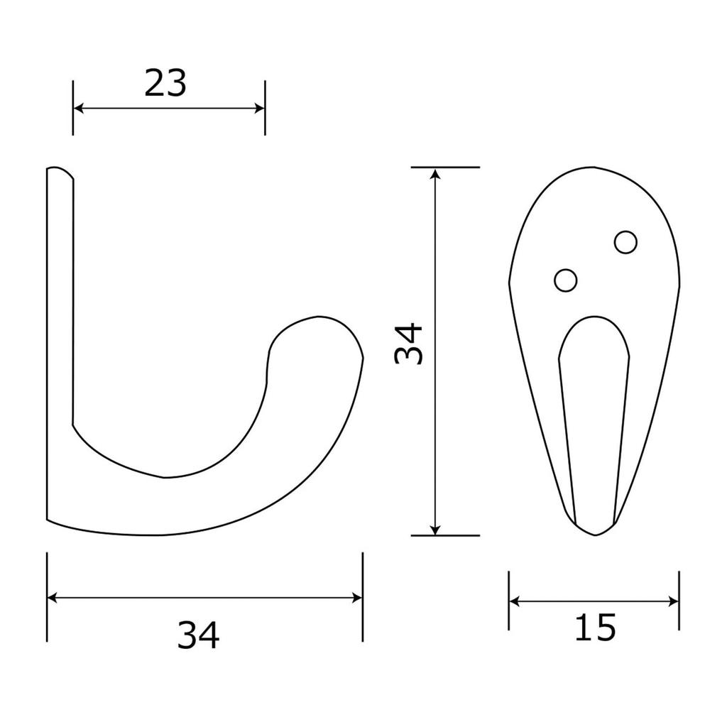 WAKI BK-361 Rose Color Coat Hanging White