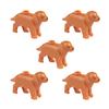 Mattoncini Compatibili Animali per Bambini MOC cane da Polizia con pelo dorato husky bulldog chihuahua modello mattoncini bambini Giocattoli Fai da Te 5p