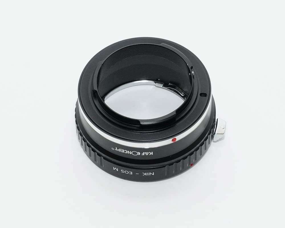 Nikon AI Lens To Canon EOS M Mount Adapter with Lens Cloth K&F Nf-eosm (KFEOSM)